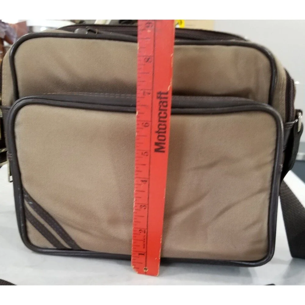 vintage canvas padded camera shoulder travel bag